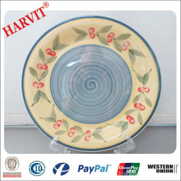 10.5'' Round Ceramic Plates Wholesale Decorative Plate Ceramic China Plate